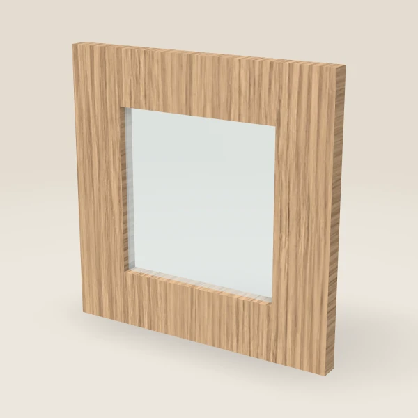 Puerta de vidrio para W1212 (11-5/16" × 11-5/16") — Petit Oak, imagen en 3D