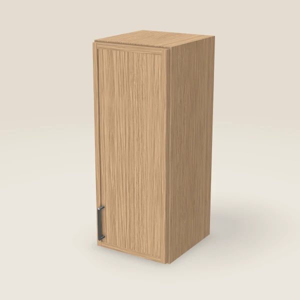 12" Wall Cabinet — 30" High — Petit Oak, 3D picture