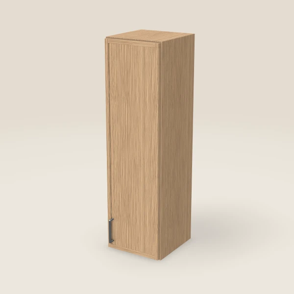 12" Wall Cabinet — 42" High — Petit Oak, 3D picture
