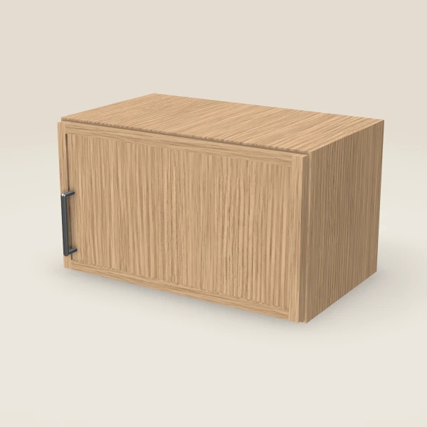 21" Wall Cabinet — 12" High — Petit Oak, 3D picture