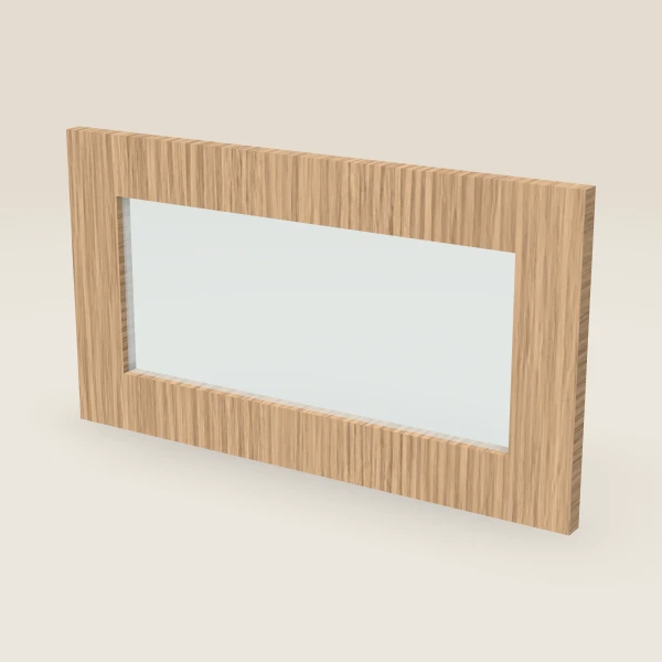 Puerta de vidrio para W2112 (20½" × 11-5/16") — Petit Oak, imagen en 3D