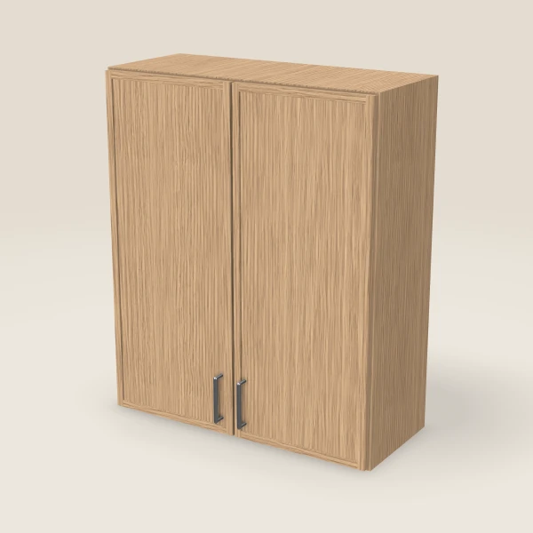 30" Wall Cabinet — 36" High, Double Door — Petit Oak, 3D picture