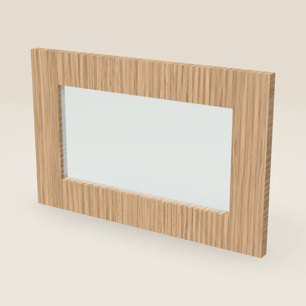 Puerta de vidrio para W3612B (17-11/16" × 11-5/16") — Petit Oak, imagen en 3D