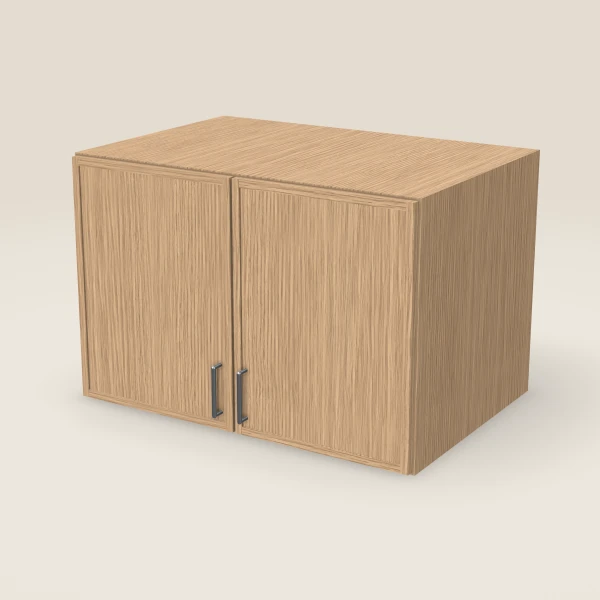36" Wall Cabinet — 24" High, 24" Deep, Double Door — Petit Oak, 3D picture