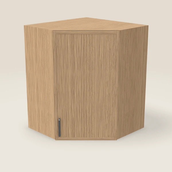 24" Wall Diagonal Corner — 30" High — Petit Oak, 3D picture