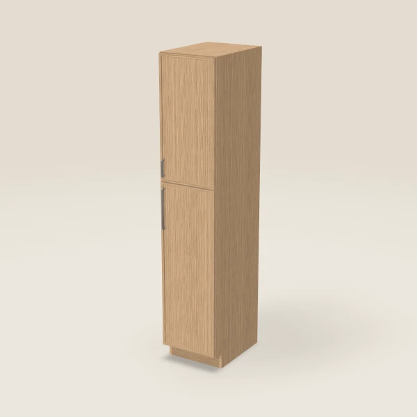 18" Wall Pantry — 90" High — Petit Oak, 3D picture