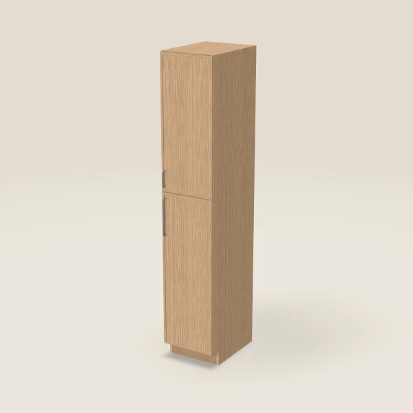 18" Wall Pantry — 96" High — Petit Oak, 3D picture