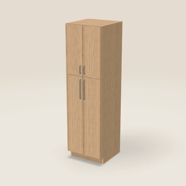 24" Wall Pantry — 84" High — Petit Oak, 3D picture