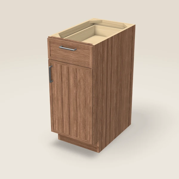 15" Base Cabinet — Petit Brown, 3D picture