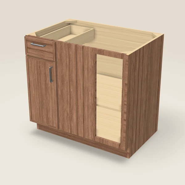 Base Blind Corner — fills 39–42" — Petit Brown, 3D picture