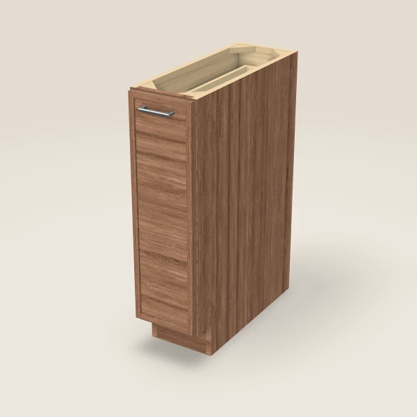 Base Pull-Out Spice Rack — 9" — Petit Brown, 3D picture