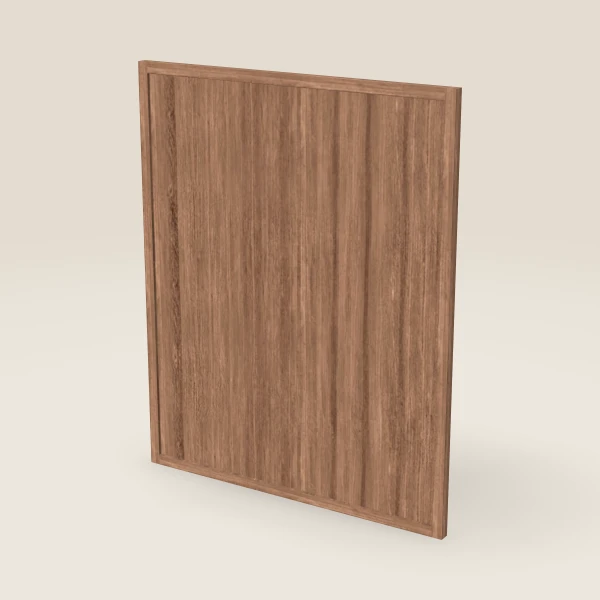 Base Decorative End Panel, Door Style — 23¾" × 29-5/16" — Petit Brown, 3D picture
