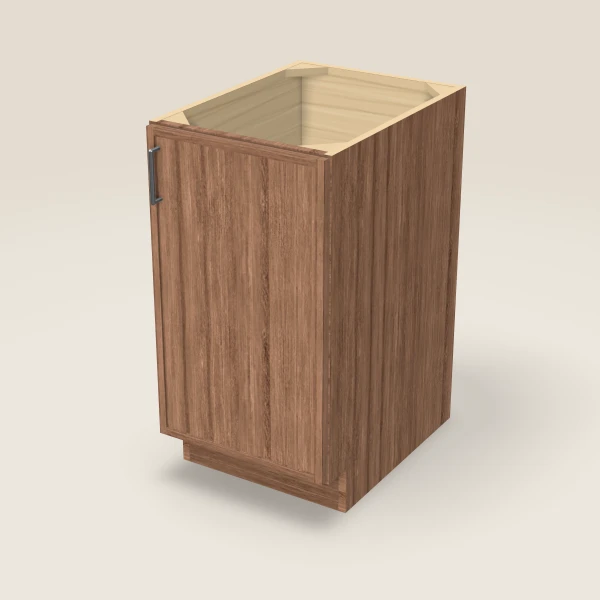 18" Full Height Base Cabinet — Petit Brown, 3D picture