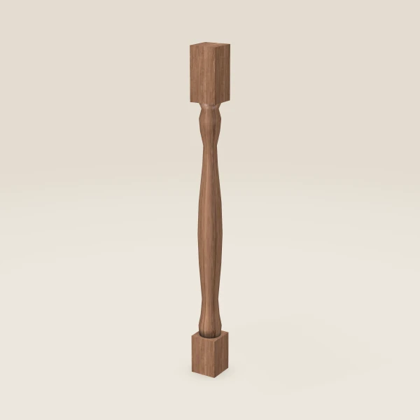 Pata completa LEG75 — 36½" de alto — Petit Brown, imagen en 3D