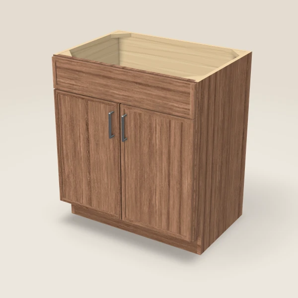 30" Vanity, Doors Only — Petit Brown, 3D picture