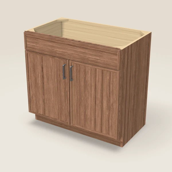 36" Vanity, Doors Only — Petit Brown, 3D picture