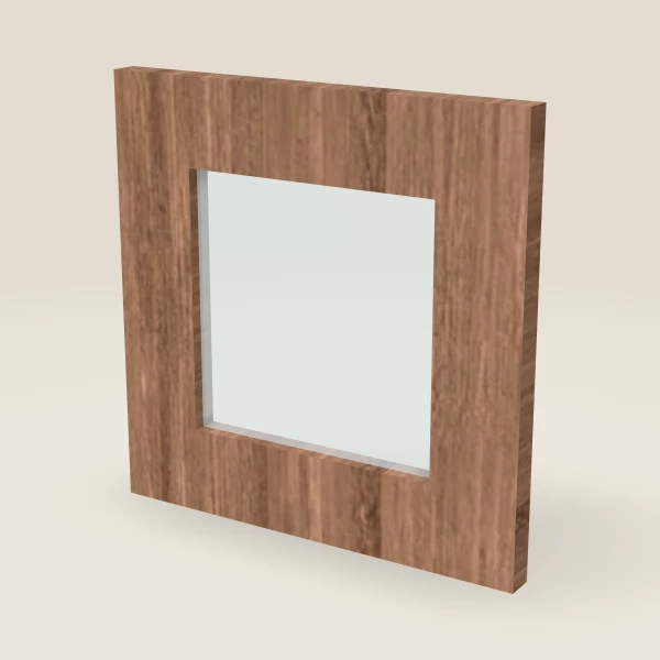 Puerta de vidrio para W1212 (11-5/16" × 11-5/16") — Petit Brown, imagen en 3D