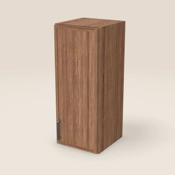 12" Wall Cabinet — 30" High — Petit Brown, 3D picture