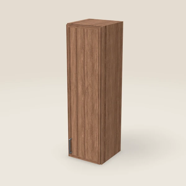 12" Wall Cabinet — 42" High — Petit Brown, 3D picture