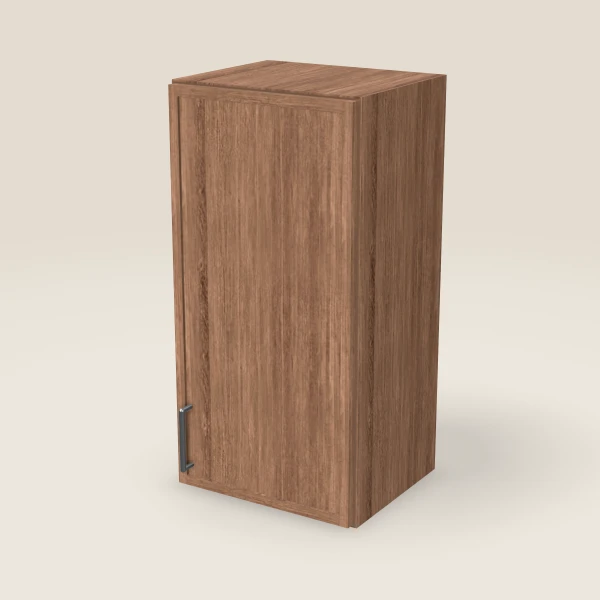 15" Wall Cabinet — 30" High — Petit Brown, 3D picture