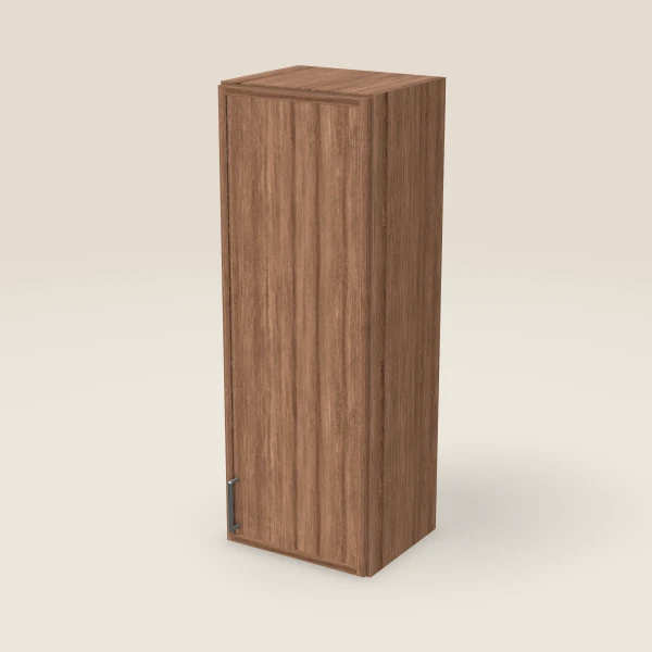 15" Wall Cabinet — 42" High — Petit Brown, 3D picture