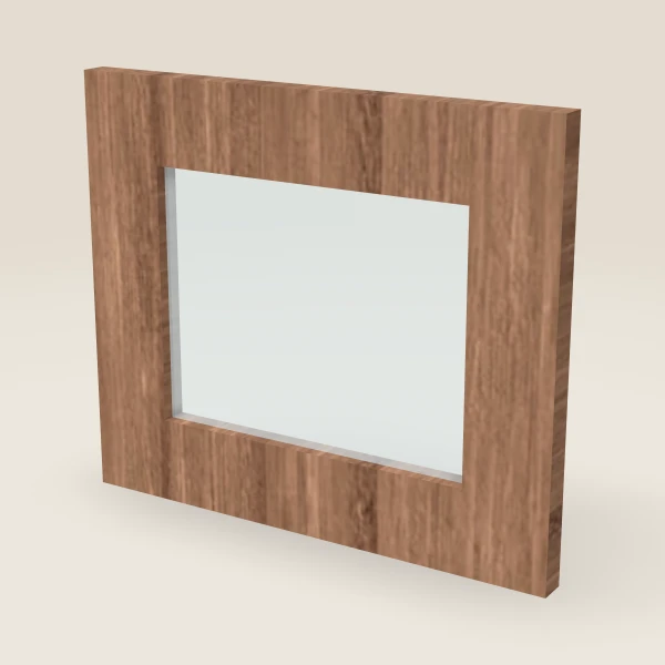 Puerta de vidrio para W2712B (13-5/16" × 11-5/16") — Petit Brown, imagen en 3D