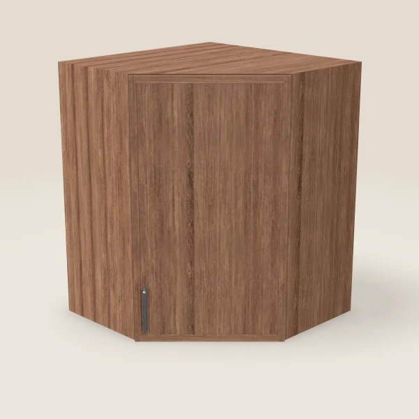 24" Wall Diagonal Corner — 30" High — Petit Brown, 3D picture