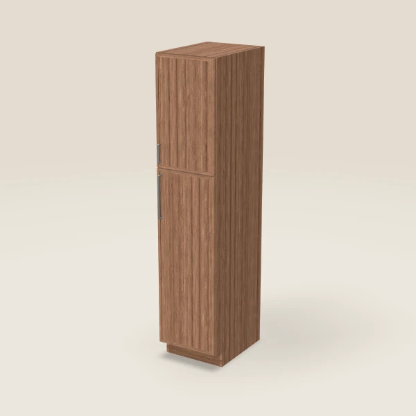 18" Wall Pantry — 84" High — Petit Brown, 3D picture