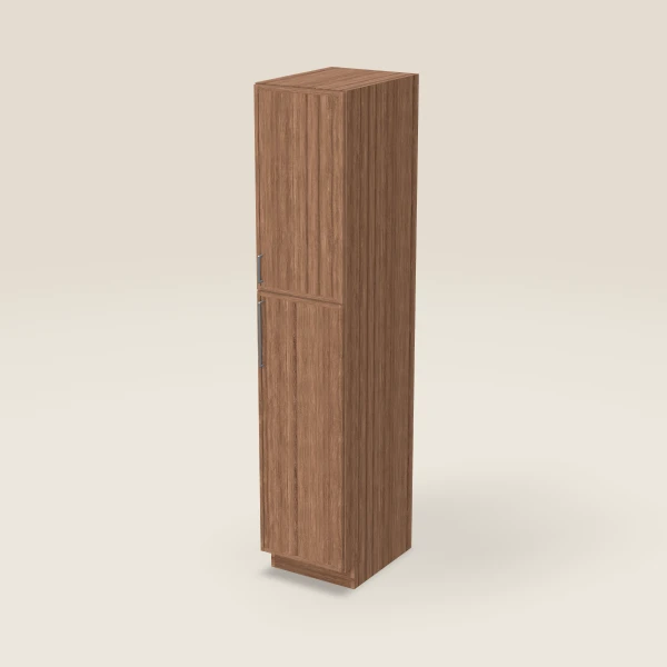 18" Wall Pantry — 90" High — Petit Brown, 3D picture