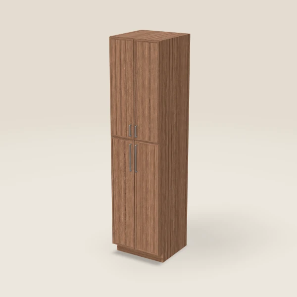 24" Wall Pantry — 96" High — Petit Brown, 3D picture
