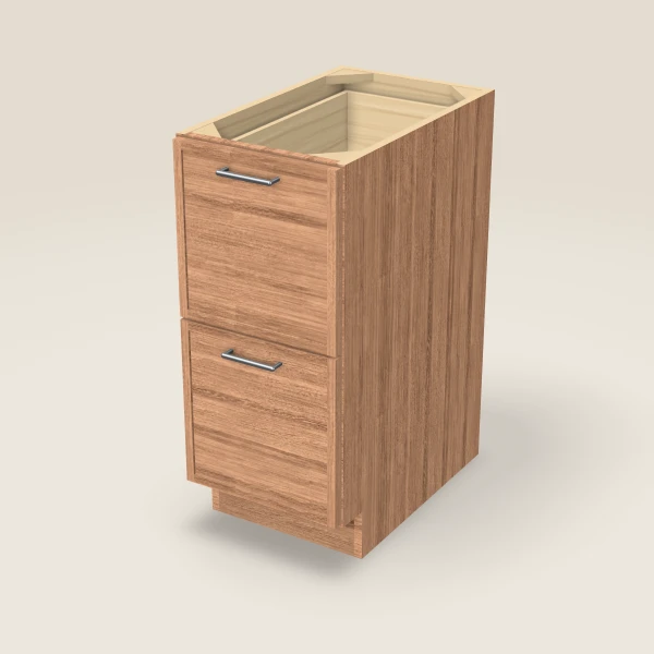 15" 2-Drawer Base — Petit Sand, 3D picture