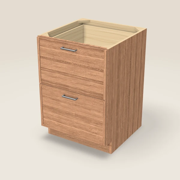 24" 2-Drawer Base — Petit Sand, 3D picture
