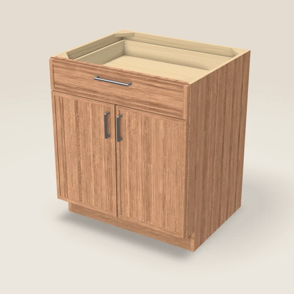 30" Base Cabinet — Double Door — Petit Sand, 3D picture