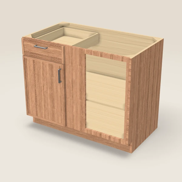 Base Blind Corner — fills 45–48" — Petit Sand, 3D picture