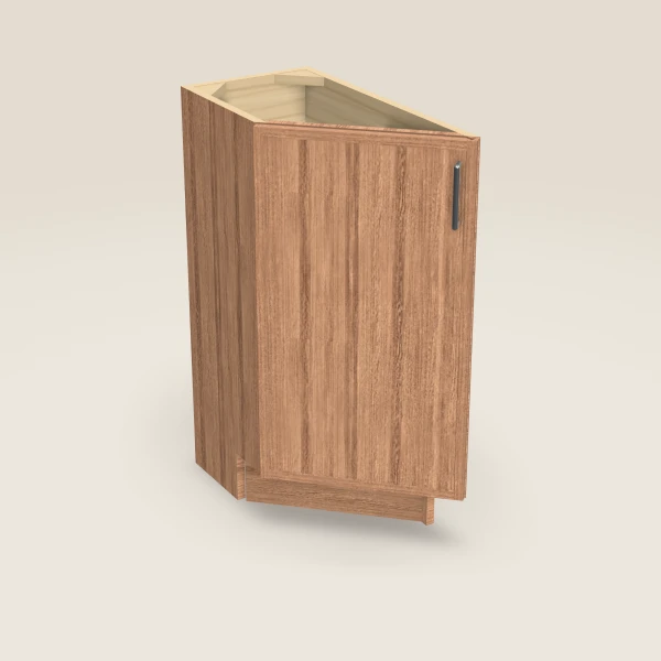 12" Base Transitional — Left — Petit Sand, 3D picture