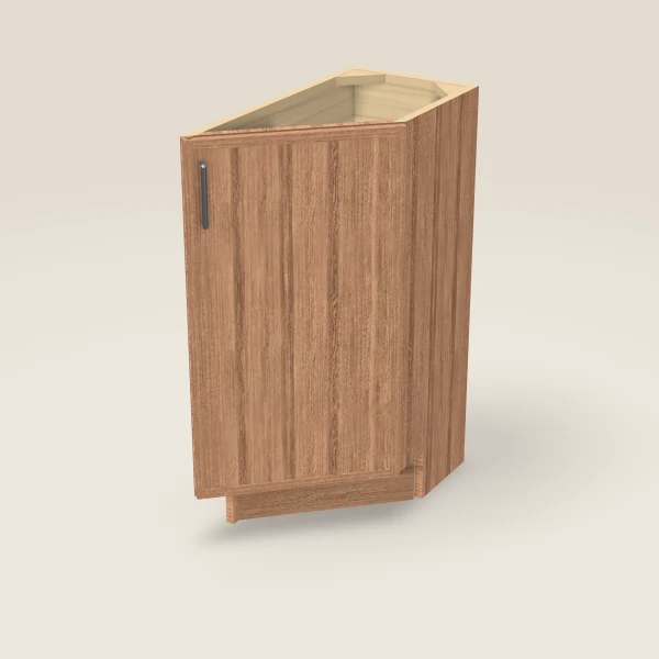 12" Base Transitional — Right — Petit Sand, 3D picture