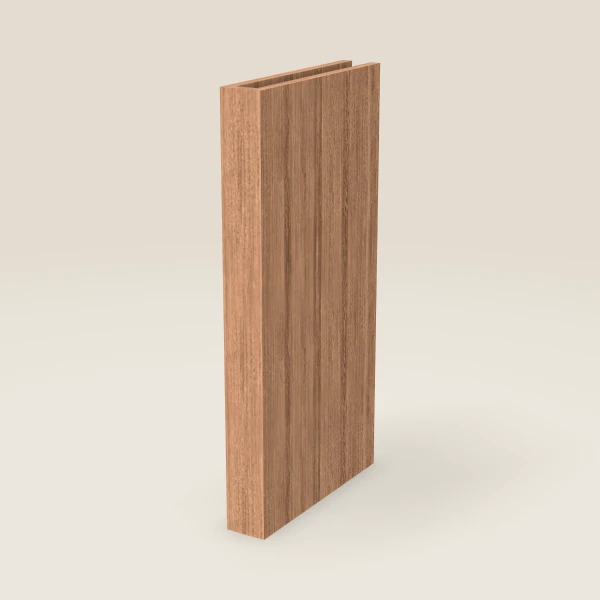 Columna de 3", pared — 30" de alto, 15" de fondo — Petit Sand, imagen en 3D