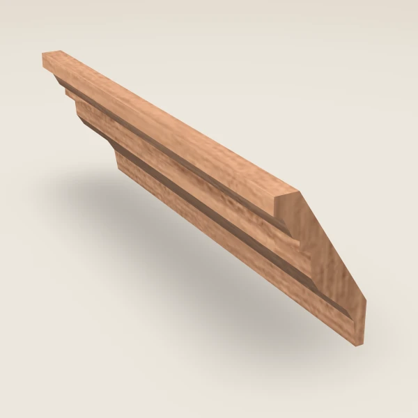 Classic Crown Molding — 4½" × 96" — Petit Sand, 3D picture