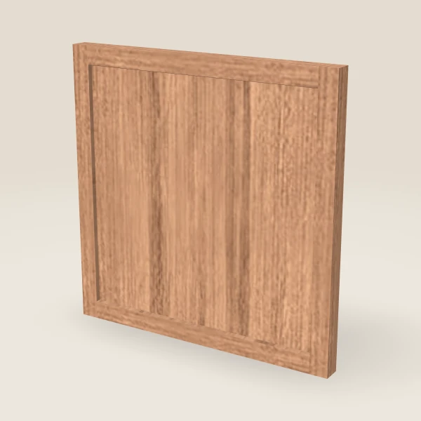 Wall Decorative End Panel, Door Style — 11½" × 11½" — Petit Sand, 3D picture