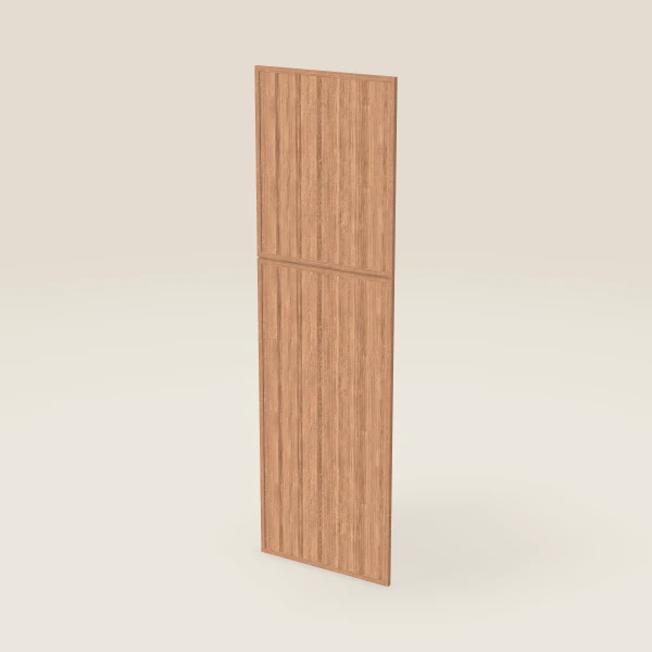 Wall Pantry End Decorative Door Set — for 84" Pantry, 2 doors: 23¾" × 29-5/16" and 23¾" × 49¼" — Petit Sand, 3D picture