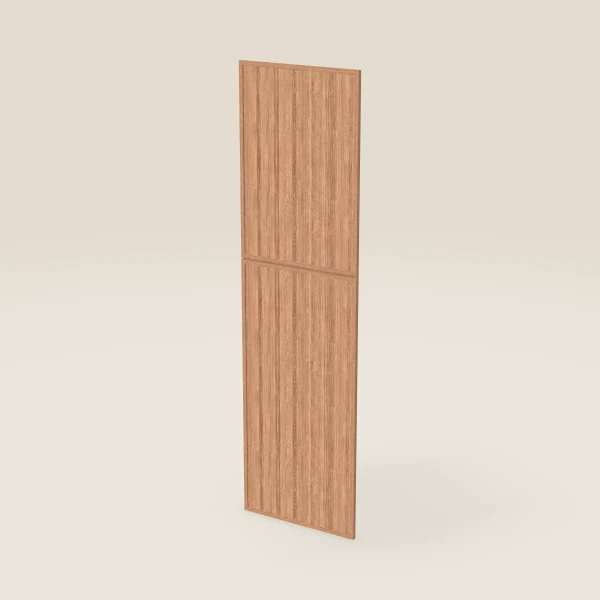 Wall Pantry End Decorative Door Set — for 90" Pantry, 2 doors: 23¾" × 35-5/16" and 23¾" × 49¼" — Petit Sand, 3D picture
