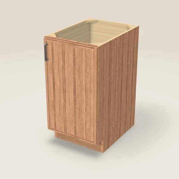 18" Full Height Base Cabinet — Petit Sand, 3D picture