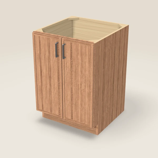 24" Full Height Base Cabinet — Double Door — Petit Sand, 3D picture