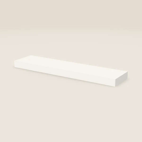 42" Floating Shelf, White — Petit Sand, 3D picture