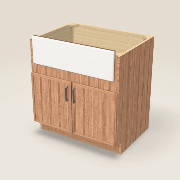 33" Farm Sink Base — Petit Sand, 3D picture