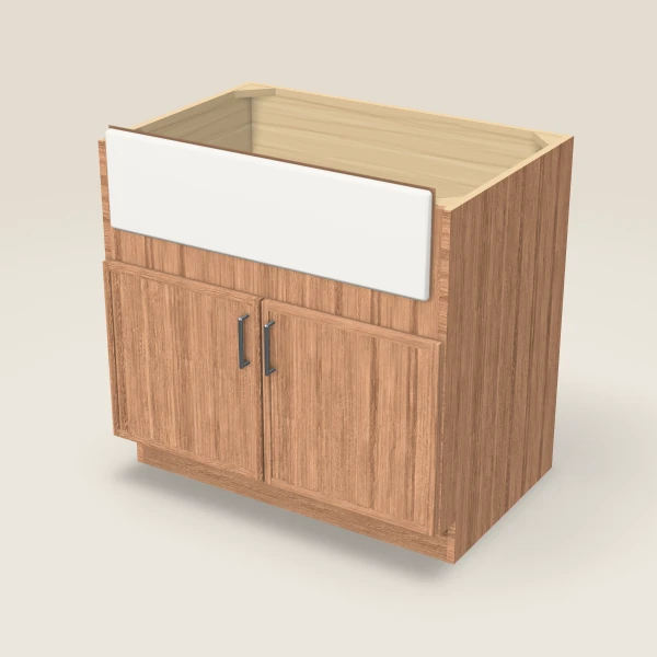 36" Farm Sink Base — Petit Sand, 3D picture