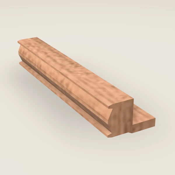 Light Rail Molding — 96" — Petit Sand, 3D picture