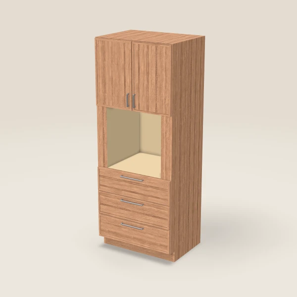33" Oven Cabinet — 84" High — Petit Sand, 3D picture