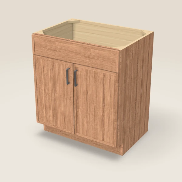 30" Vanity, Doors Only — Petit Sand, 3D picture