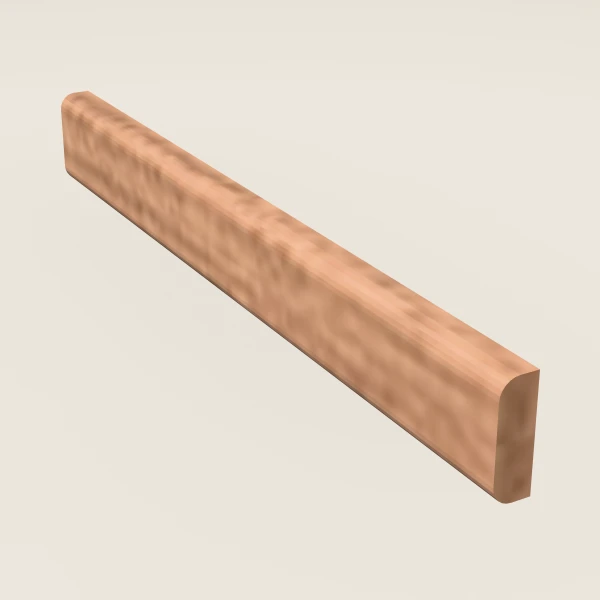 Bull Nose Scribe Molding — 8' — Petit Sand, 3D picture